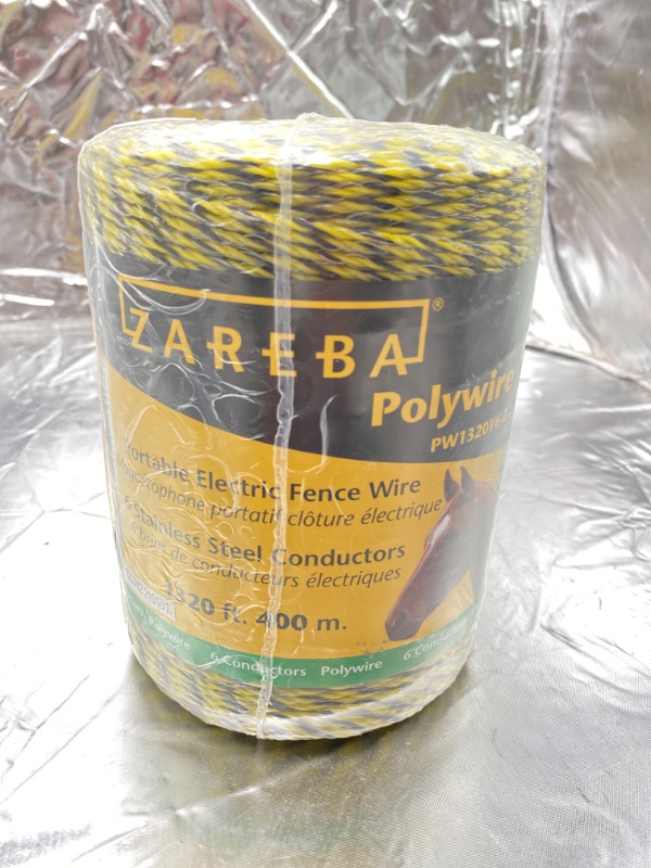 Photo 1 of Zareba PW1320Y6-Z 400m Polywire with 6 Conductors-1320ft 1 Pack NEW