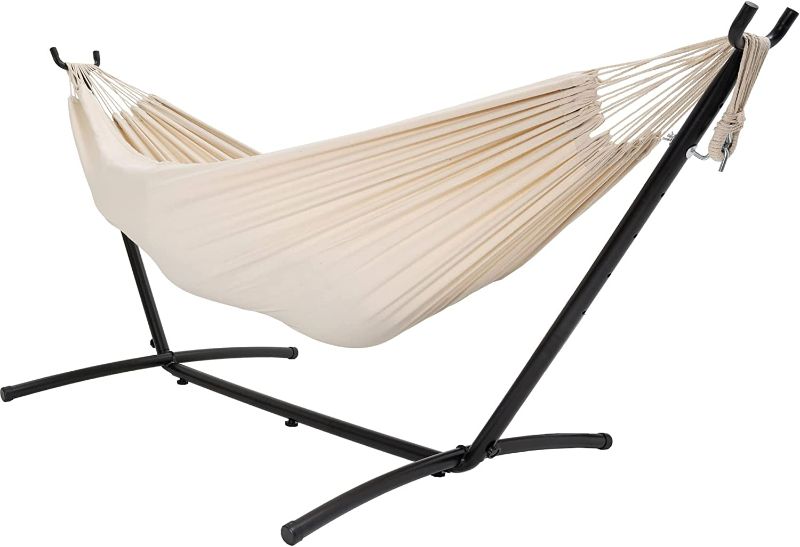 Photo 1 of Hammocks Double Hammock Steel Stand Includes Portable Carrying Case, (2022 BEIGE)