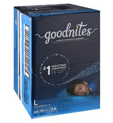 Photo 1 of Goodnites Boys, Large Sizes 10-12 