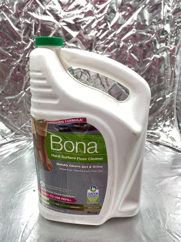 Photo 2 of Bona Multi-Surface Floor Cleaner Refill, for Stone Tile Laminate and Vinyl LVT/LVP, 128 Fl Oz 128 Fl Oz (Pack of 1) NEW