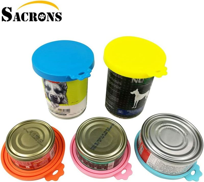 Photo 2 of SACRONS Can Covers Universal Silicone Can Lids for Pet Food Cans Fits Most Standard Size Dog and Cat Can Tops BPA Free NEW