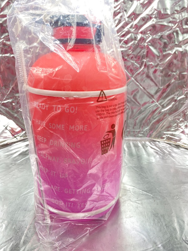 Photo 1 of KEEPTO Motivational 1 Gallon Water Bottle with Straw, BPA Free Gym Water Jug with Time Marker NEW