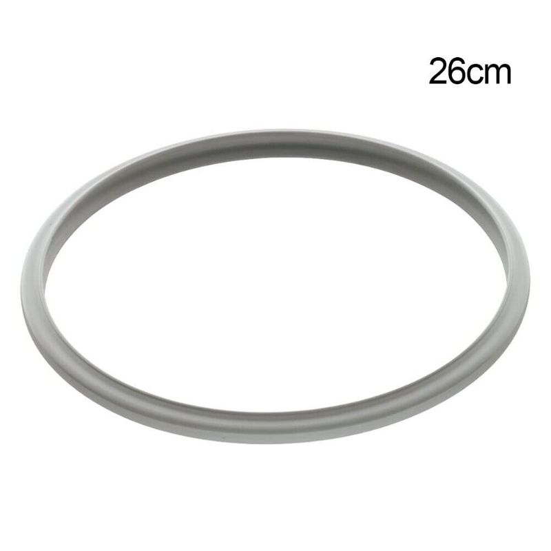 Photo 1 of 2 PACK 26cm Silicone Home Pressure Cooker Sealing Ring Rubber Clear Replacement Gasket NEW