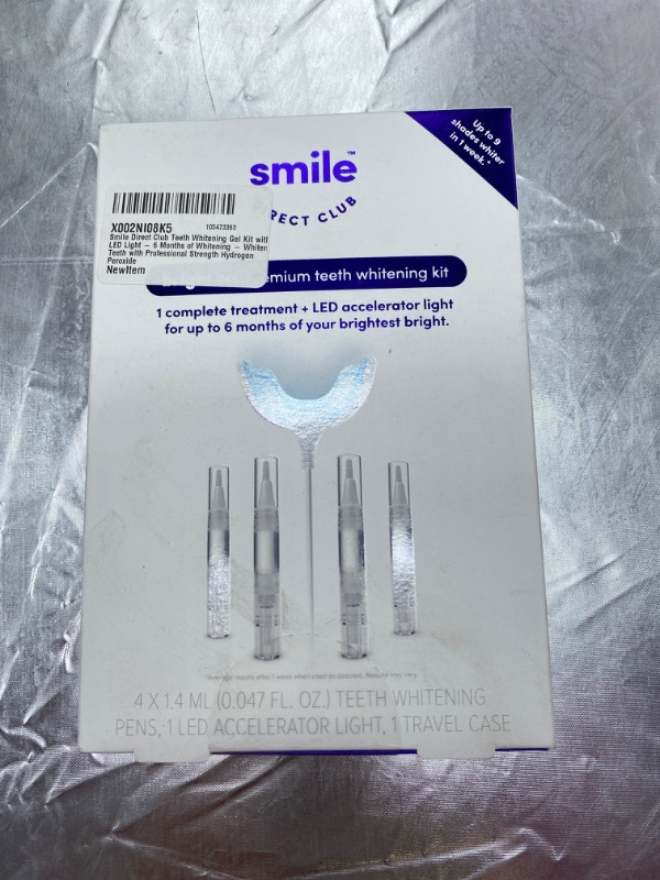 Photo 2 of SmileDirectClub Teeth Whitening Kit with LED Light - 4 Pack Gel Pens - Professional Strength Hydrogen Peroxide NEW 