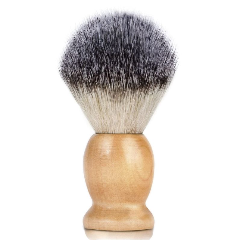 Photo 1 of Hand Crafted Shaving Brush for Men, Wood Handle Hair Salon Shave Brush for Wet Shave Safety Razor, Perfect Father's Day Gifts for Him Dad Boyfriend NEW