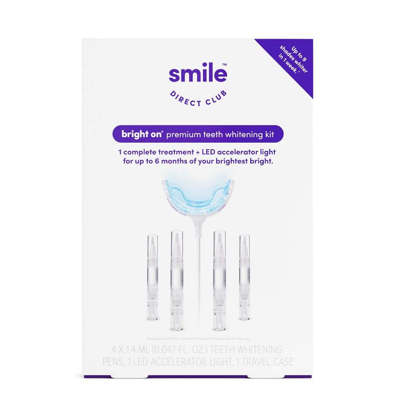 Photo 1 of SmileDirectClub Teeth Whitening Kit with LED Light - 4 Pack Gel Pens - Professional Strength Hydrogen Peroxide NEW 