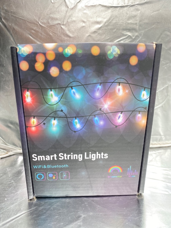 Photo 1 of SMART STRING LIGHTS WIFI BLUETOOTH, DREAM COLOR OUTDOOR STRING LIGHT DECOR 16.4FT NEW