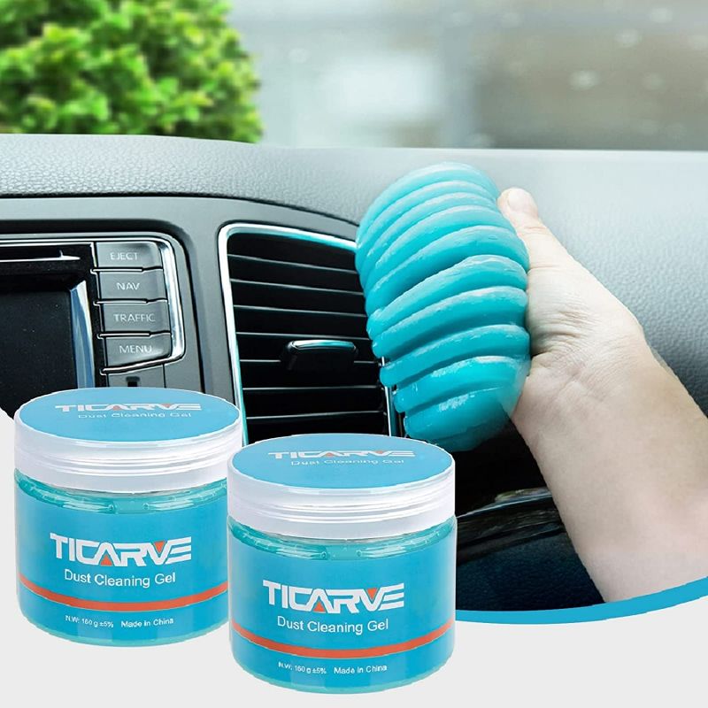 Photo 1 of TICARVE Cleaning Gel Car Putty Car Detail Putty Auto Detail Gel Detail for Car Interior Cleaner Kits Automotive Car Slime Keyboard Cleaner Blue (2Pack) NEW