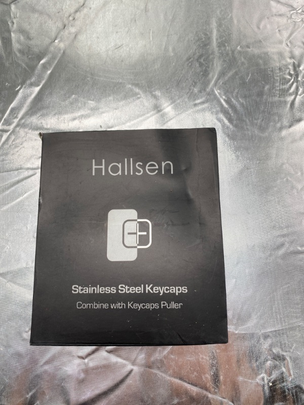 Photo 3 of Hallsen Metal Keycaps (WASDQREF+1-6) Mechanical Gaming Keyboard Keycaps for FPS & MOBA, Stainless Steel Custom 60% Keycaps Kit with Key Puller for Mechanical Keyboard Cherry Mx Switches (Blue) NEW