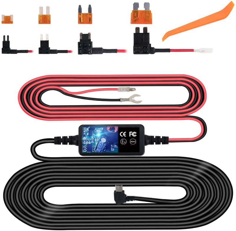 Photo 1 of 10 FOOT Dash Cam Hardwire Kit, Mini USB Hard Wire Kit Fuse for Dashcam  NEW 