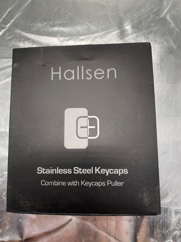 Photo 3 of Hallsen Metal Keycaps (WASDQREF+1-6) Mechanical Gaming Keyboard Keycaps for FPS & MOBA, Stainless Steel Custom 60% Keycaps Kit with Key Puller for Mechanical Keyboard Cherry Mx Switches (Blue) NEW