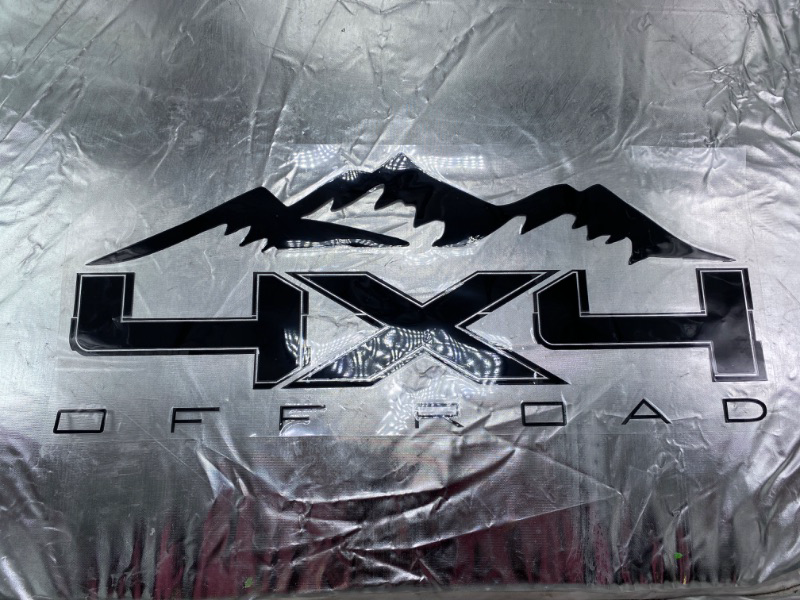 Photo 2 of 2 PACK BLACK 4X4 OFF ROAD MOUNTAIN DECAL STICKER TRUCK FOR FORD CHEVY DODGE TOYOTA  NEW