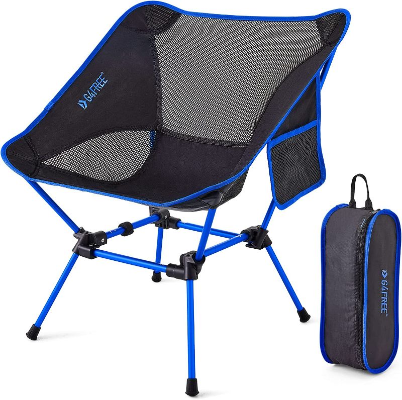 Photo 1 of G4Free Portable Camping Chair, Ultralight Folding Compact Backpacking Chairs Heavy Duty 240lbs for Outdoor, Camp, Travel, Beach, Picnic, Festival, Hiking NEW