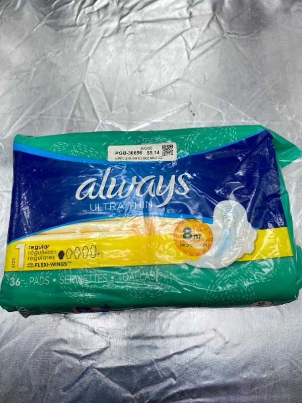 Photo 2 of Always Pads Ultra Thin Size 1 - 36 Count NEW