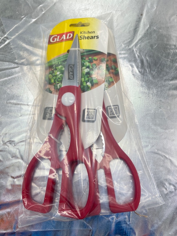 Photo 1 of 2 PACK Glad Kitchen Shears Scissors NEW 