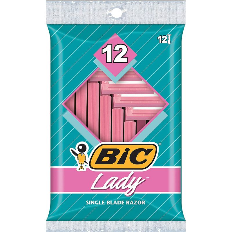 Photo 1 of BIC Lady Shaver Women's Disposable Razor, 12 Count, Bic Shavers Sensitive 6, NEW 