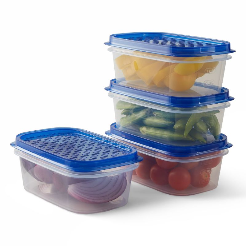 Photo 1 of 2.1  Cup Food Storage Container with Lid, Set of 6 (Refer to Second Phot for the Actual Image of the Item) NEW