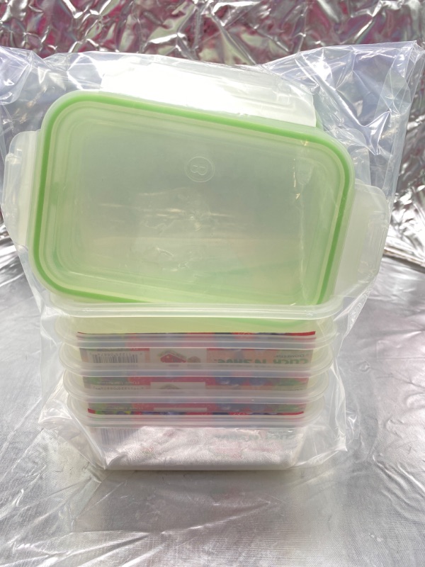 Photo 2 of 2.1 Cup Food Storage Container with Lid, Set of 5 NEW