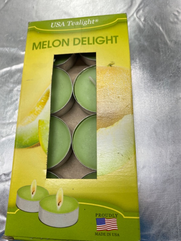 Photo 1 of (3 Set of 8)Melon Delight  Tea Light Candle NEW