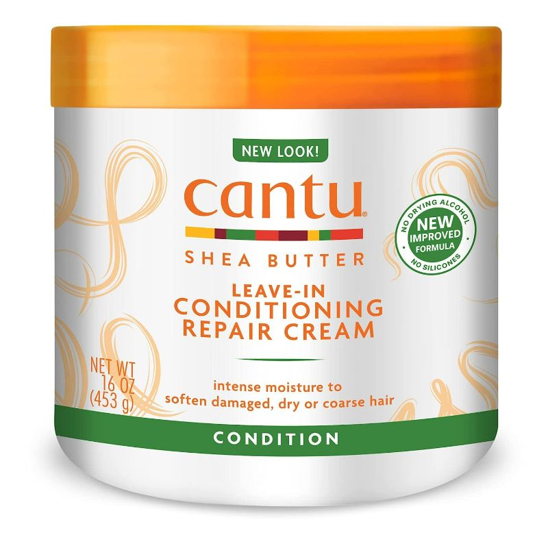 Photo 1 of Cantu Shea Butter Leave-In Conditioning Repair Cream, 16 Ounce (Pack of 3) NEW 