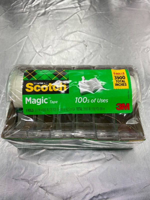 Photo 2 of Scotch Magic Tape, 6 Rolls NEW 