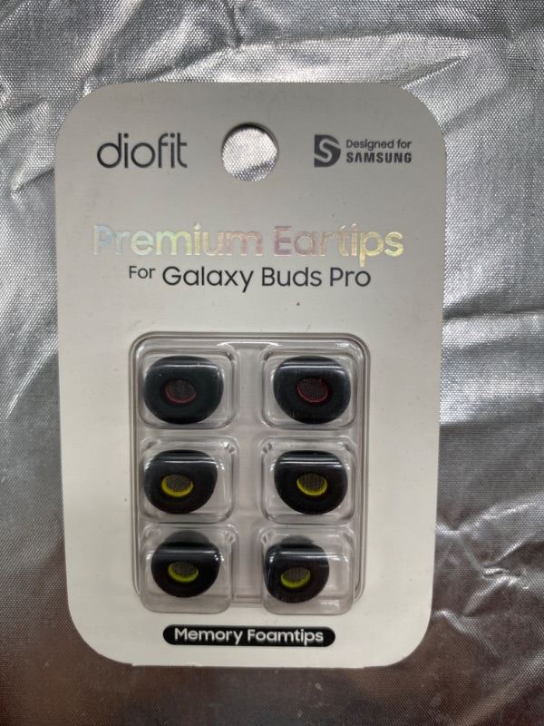 Photo 2 of diofit Premium Designed for Samsung SML Eartips/Galaxy Buds Pro Eartips - Black SML (Foam) Mixed(SML) Foam Black NEW 