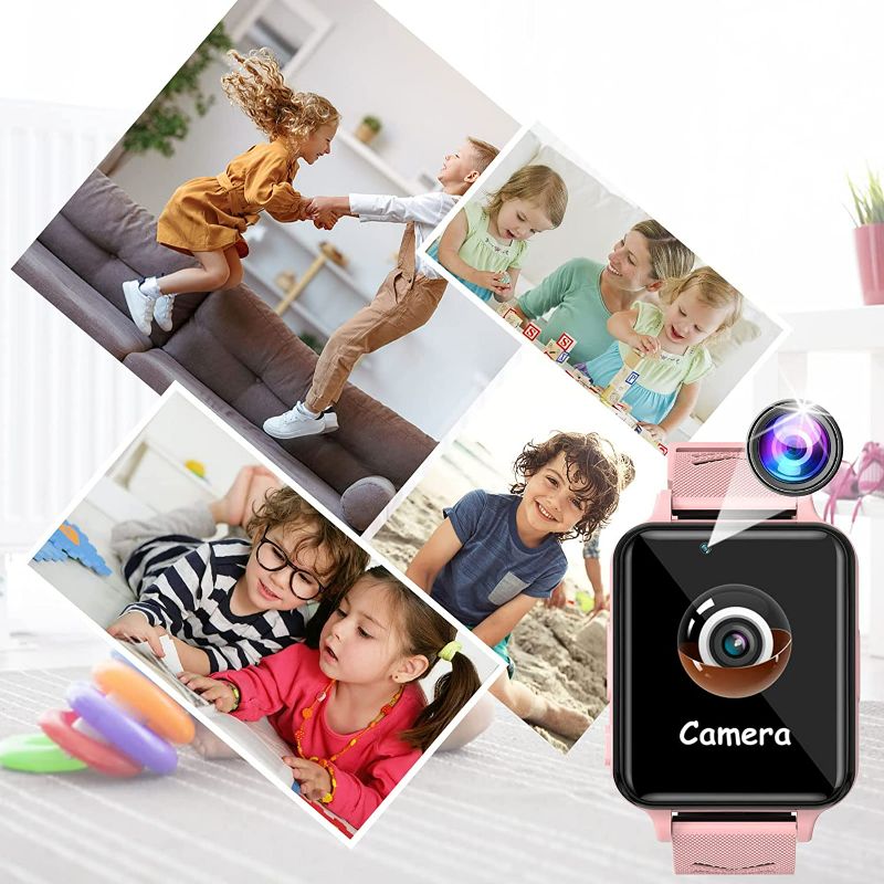 Photo 2 of Kids Smart Watch for Girls Boys - Smart Watch for Kids Watches for 4-12 Years with 17 Puzzle Games Alarm Clock Music Player Camera Calculator Torch Children Learning Toys Teens Birthday Gifts (Green/ Black) NEW