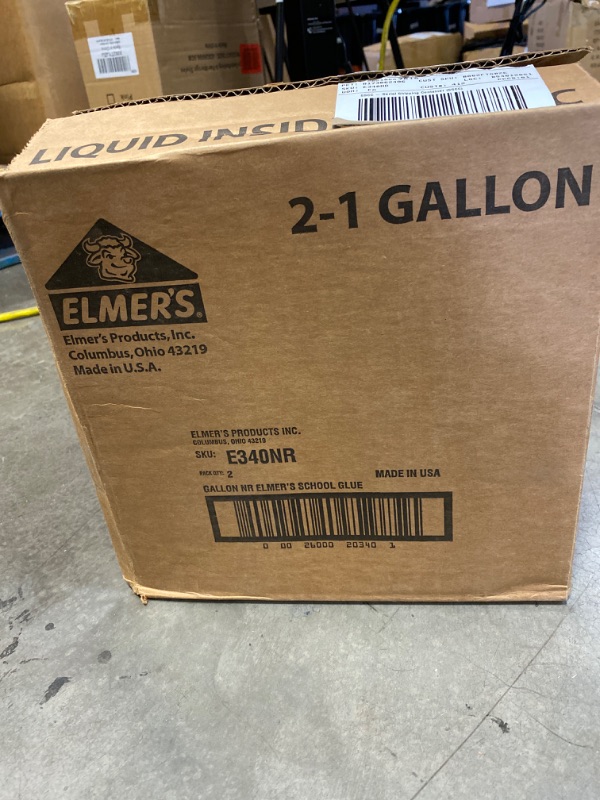 Photo 3 of Elmer's Liquid School Glue, Washable, 1 Gallon, 2 Count  NEW