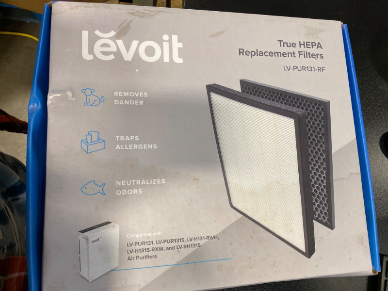 Photo 2 of LEVOIT LV-PUR131 Air Purifier Replacement Filter, True HEPA & Activated Carbon Filters Set, LV-PUR131-RF, 1 Pack NEW