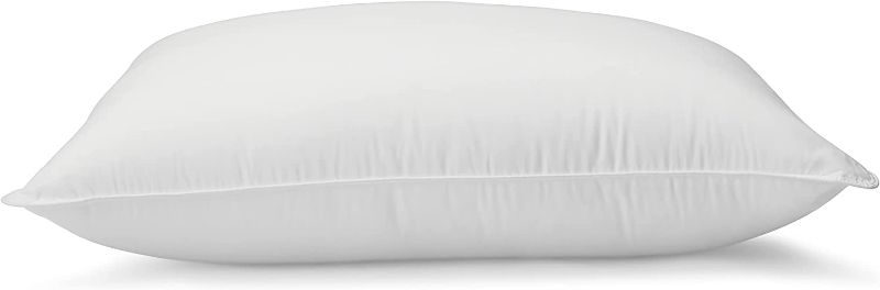 Photo 2 of Amazon Basics Down Alternative Bed Pillows (20X26) , Medium Density for Back and Side Sleepers - Standard, 2-Pack,white
