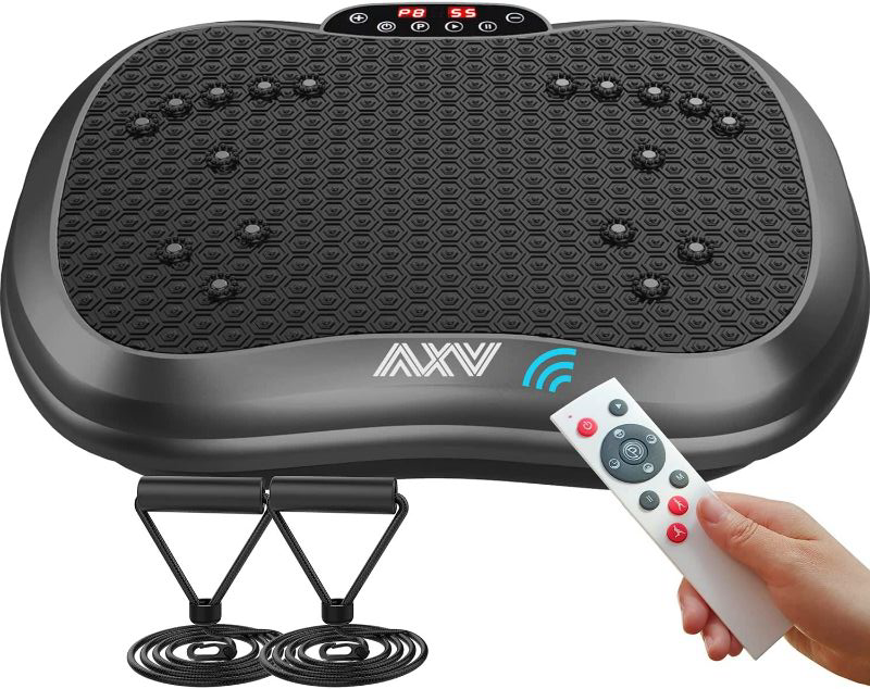 Photo 1 of AXV Vibration Plate Exercise Machine Whole Body Workout Vibrate Fitness Platform Lymphatic Drainage Machine for Weight Loss Shaping Toning Wellness Home Gyms Workout NEW