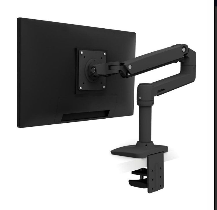Photo 1 of Ergotron –  Single Monitor Arm, VESA Desk Mount – for Monitors Up to 34 Inches, 7 to 25 lbs – Matte Black NEW 