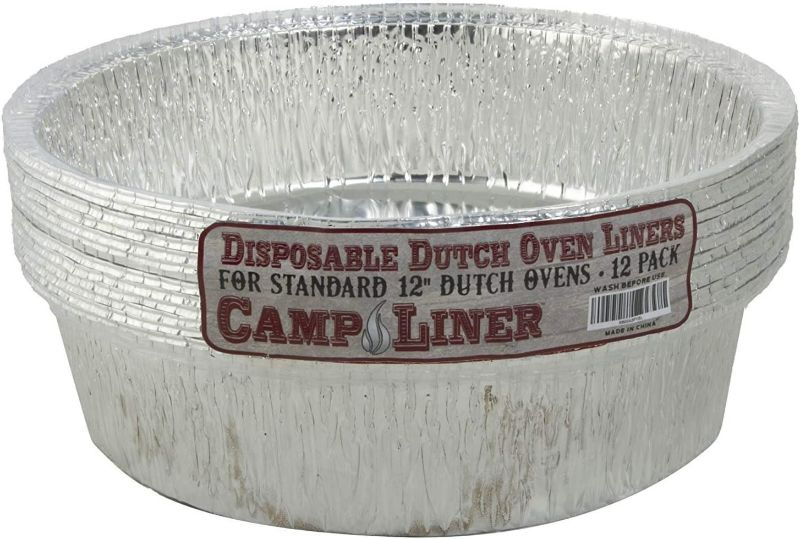 Photo 1 of Dutch Oven Liner (12 Pack) 12" Disposable Dutch Oven Foil Liners - Standard Size NEW 