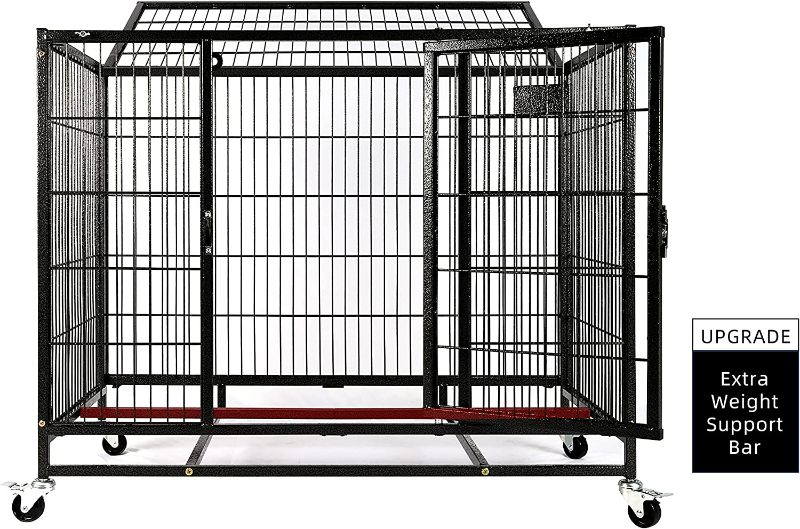 Photo 2 of 37" Homey Pet Heavy Duty Metal Open Top Cage w/ Floor Grid, Casters and Tray NEW 