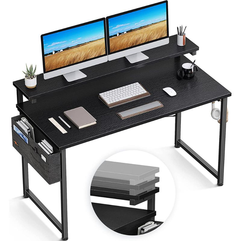 Photo 1 of ODK Computer Desk with Adjustable Monitor Stand,  Home Office Desk  Monitor Stand, Black NEW