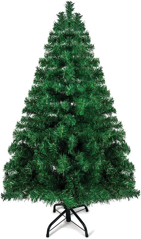 Photo 1 of 4 Ft Premium Christmas Tree with 307 Tips for Fullness - Artificial Canadian Fir Full Bodied Small Christmas Tree with Metal Stand, Lightweight and Easy to Assemble NEW 