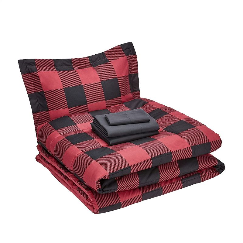 Photo 1 of La Mejor Heartful Slumber Bedding Buffalo Red 2 Pillow case (35x20") and Blanket (Unknown Size) NEW 