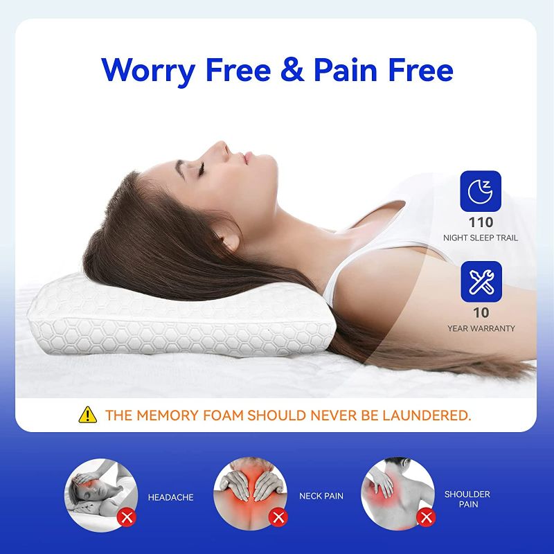 Photo 1 of inight Memory Foam Pillows 2 Pack, Pillows Standard Size Set of 2, Back Sleeper & Side Sleeper Pillows, Cooling Pillows for Sleeping,  NEW