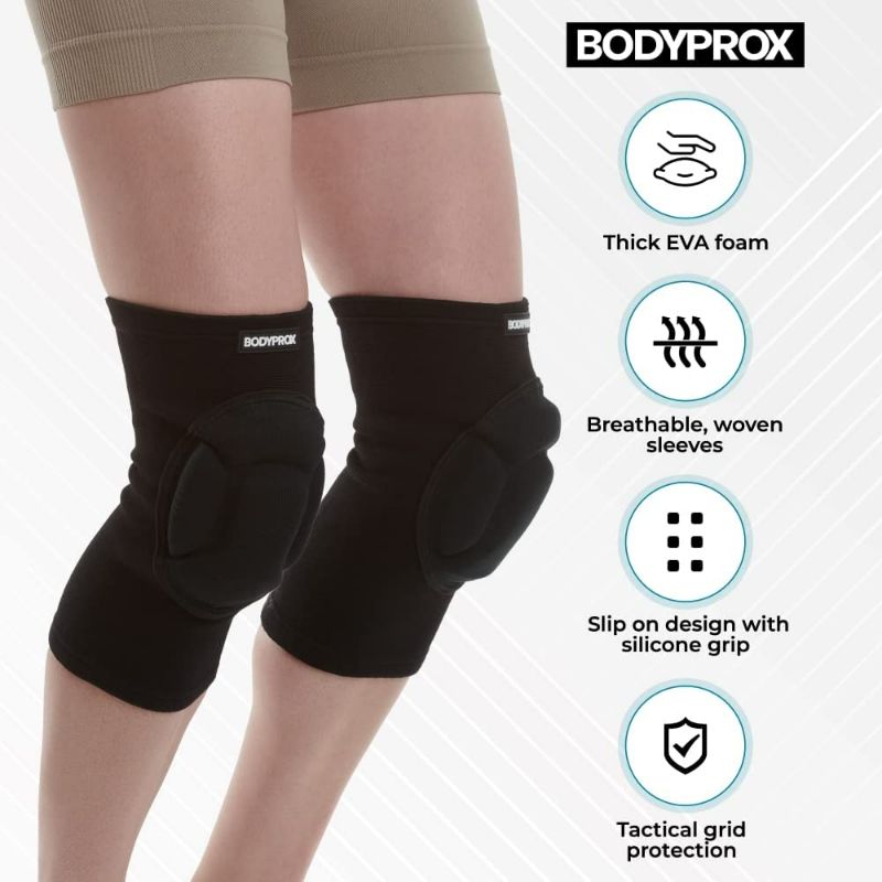 Photo 2 of Bodyprox Protective Knee Pads, Thick Sponge Anti-slip, Collision Avoidance Knee Sleeve NEW 