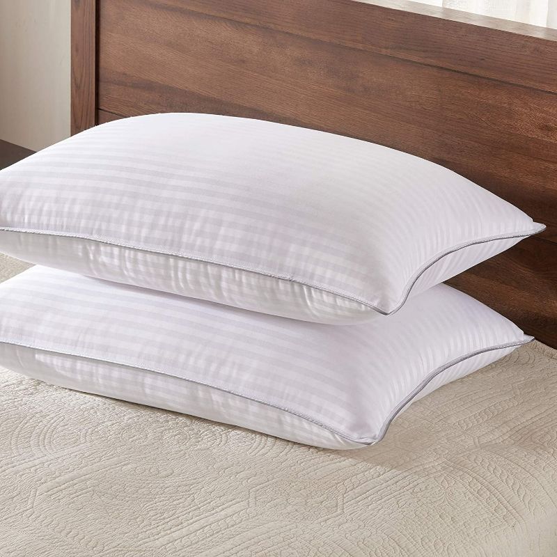 Photo 1 of Basic Beyond King Size Bed Pillow - 2 Pack Hotel Collection Super Soft Down Alternative Pillow for Sleeping, 20x36 Inches NEW 