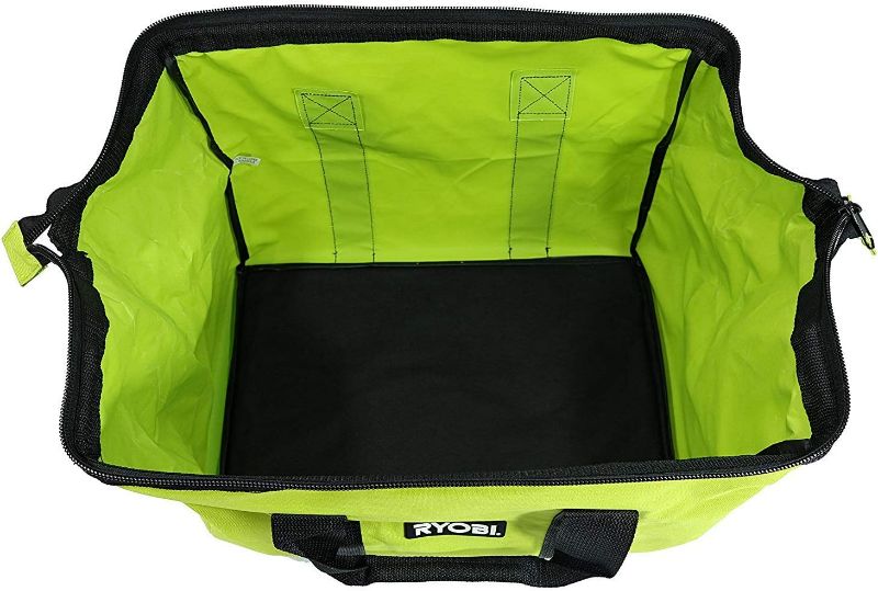 Photo 2 of New Ryobi 18" x 12" x 12" Contractors Heavy Duty Green Tool Bag NEW 