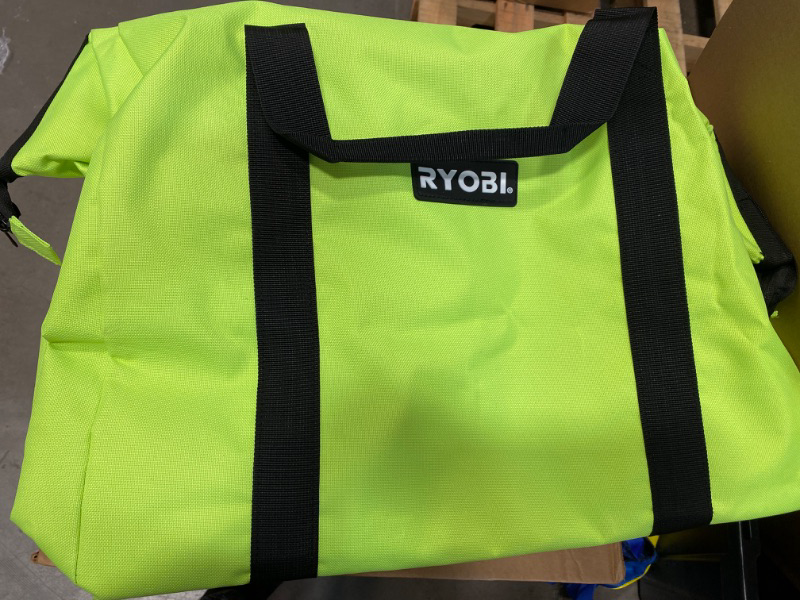Photo 3 of New Ryobi 18" x 12" x 12" Contractors Heavy Duty Green Tool Bag NEW 