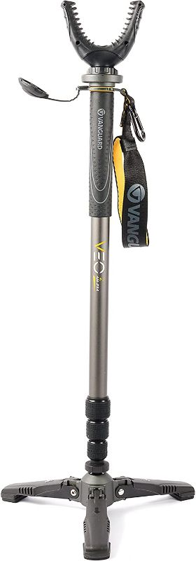 Photo 1 of Vanguard VEO 2 AM-234TU Shooting Stick, Tri-Stand Base with Ball Joint, Rotating and Removeable U Shaped Yoke , Gray 