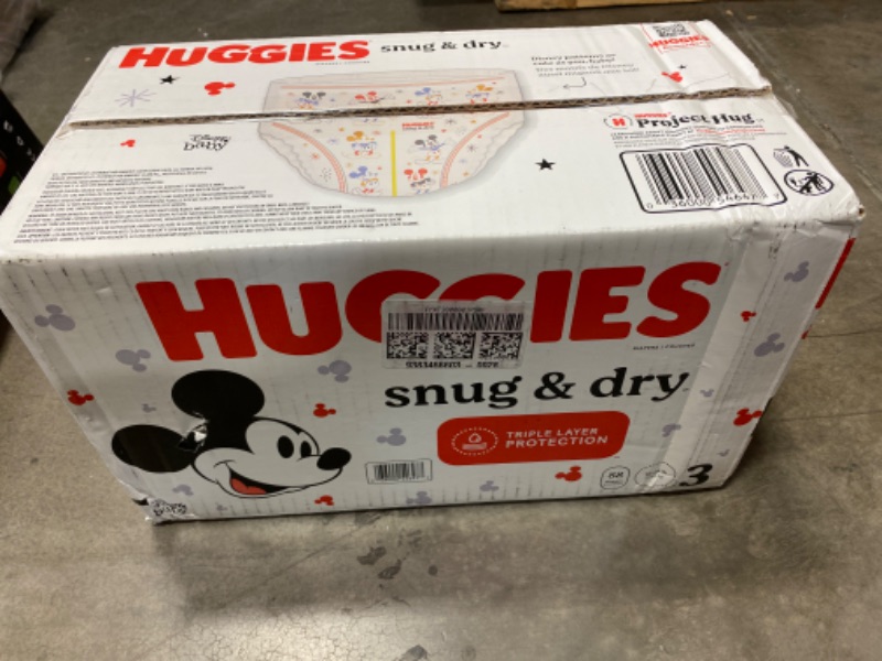 Photo 1 of Huggies Snug & Dry Baby Diapers, Size 3 (16-28 lbs), 88 Ct Size 3 (88 Count) NEW 