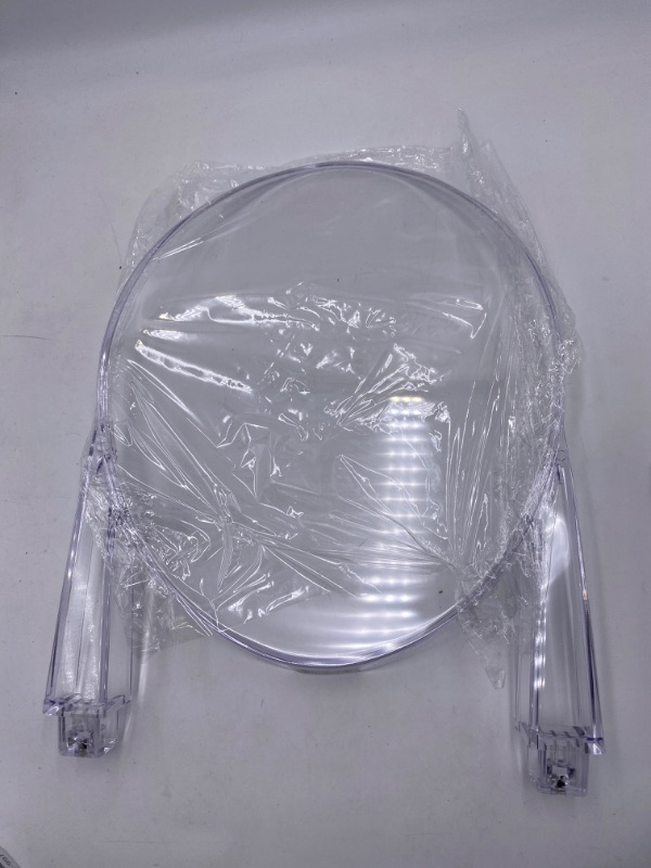 Photo 3 of  Modern Acrylic Stacking Kitchen and Dining Room Chair (back Support ONLY (4PCS)) in Clear NEW 