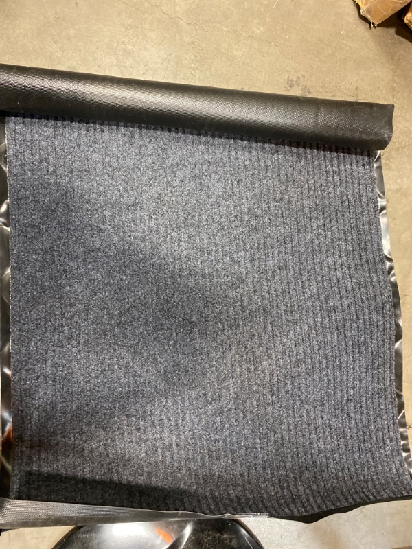Photo 2 of Charcoal Needle Rib Carpet Mat (45x31") NEW