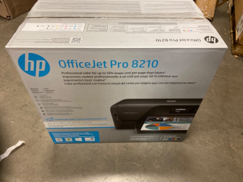 Photo 3 of HP OfficeJet Pro 8210 Wireless Color Printer with Mobile Printing, NEW 