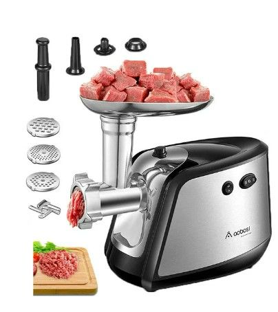 Photo 1 of Aobosi Electric Meat Grinder - 3-in-1 Sausage Maker with Multi-Function - Stainless Steel