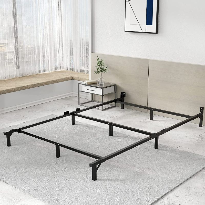 Photo 1 of ctbsme King Bed Frame,Sturdy Metal Bed Frame 9-Legs Base for Box Spring and Mattress, Easy Assembly Tool-Free, Black(76*79.5*7 ) NEW