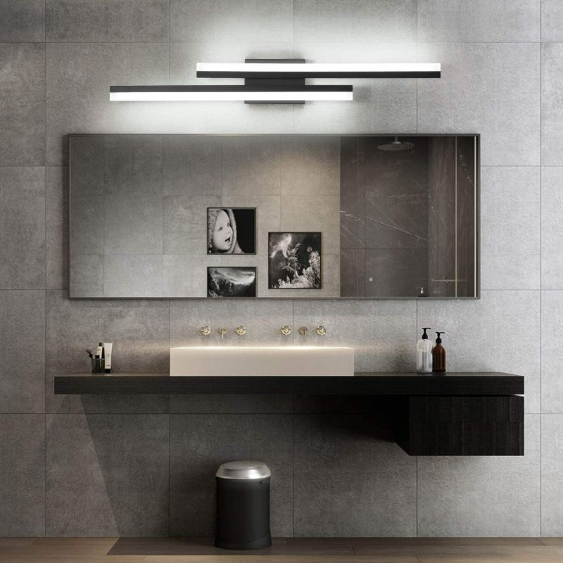 Photo 2 of PRESDE 32inch Modern Black LED Vanity Light Fixtures for Bathroom Over Mirror Lighting ?Cold White 6000K NEW
